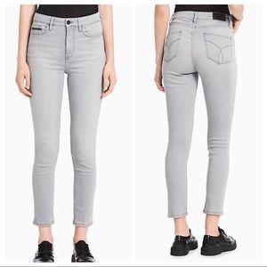 Calvin Klein High Rise Ankle Skinny Jeans.